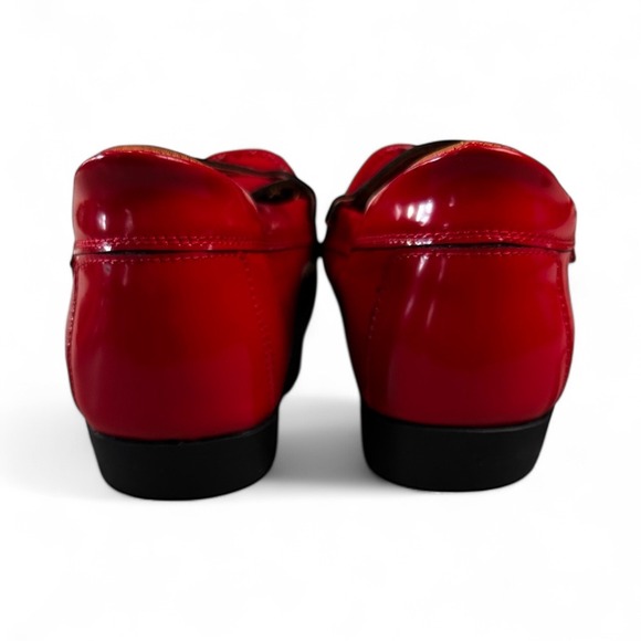 MJNY Marc Joseph Red Patent Leather Loafers Slip On Comfort‎ Dress Shoes - Picture 4 of 8